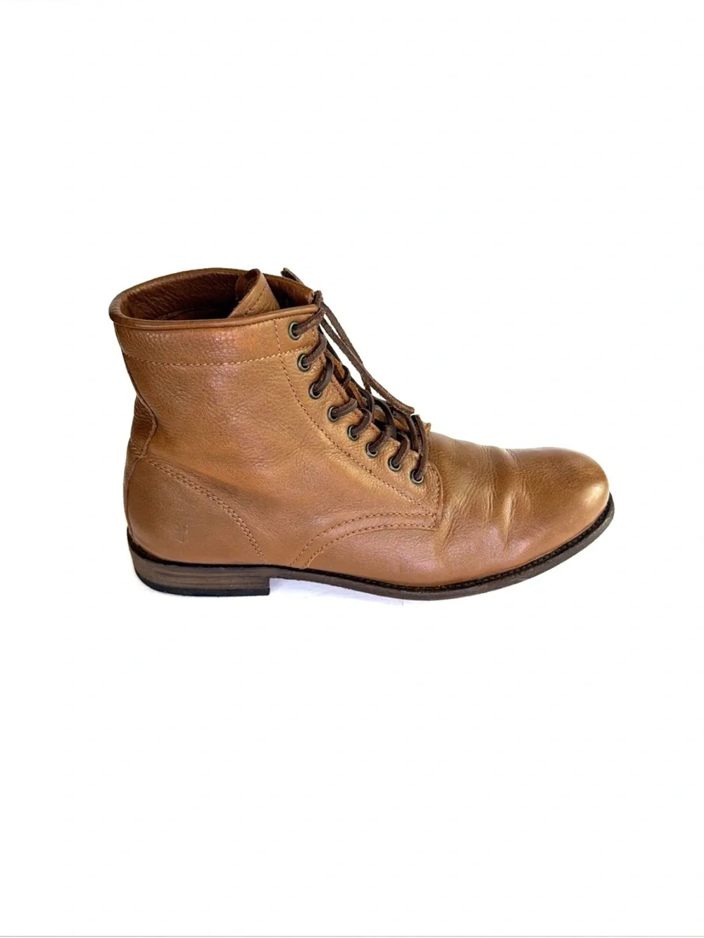 FRYE Tyler Cognac Brown Leather Chukka Boots Men Size 12 D Made in Mexico